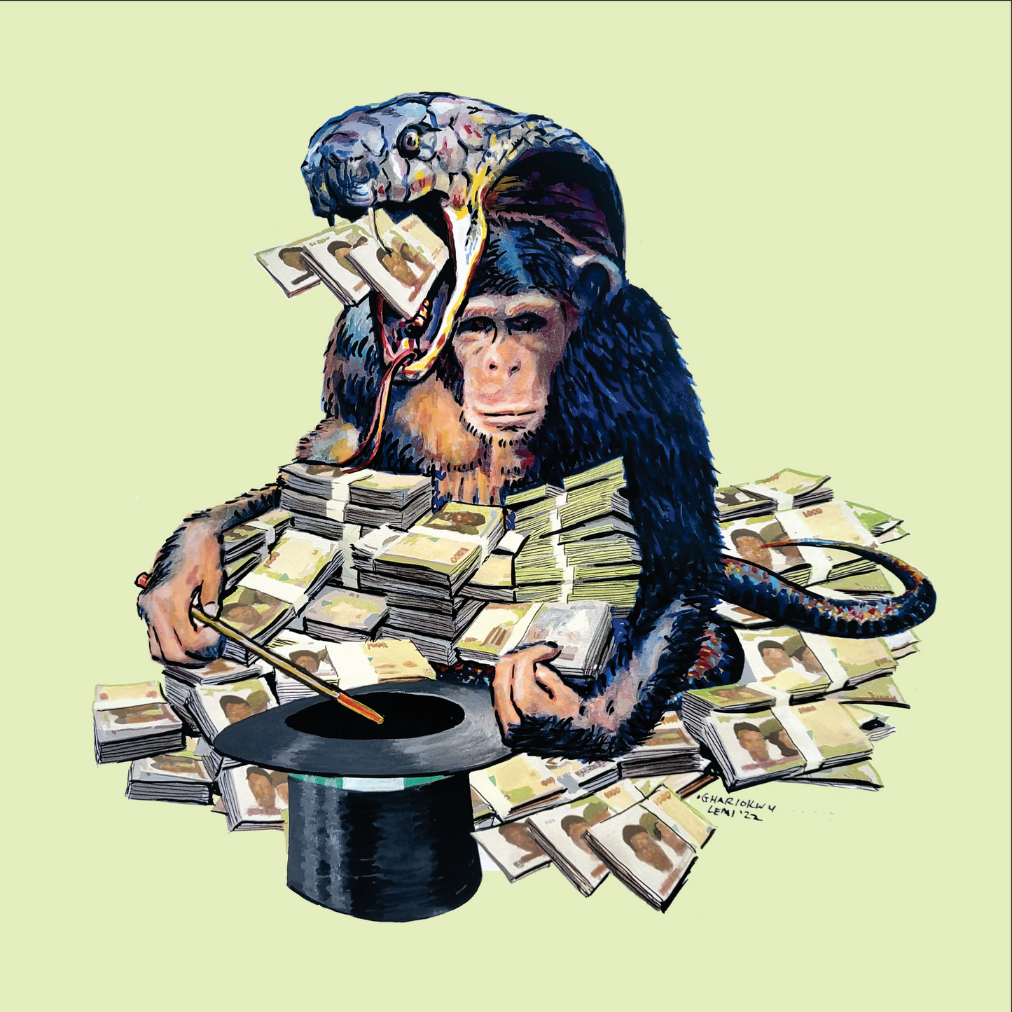 Snake in a Monkey's Shadow